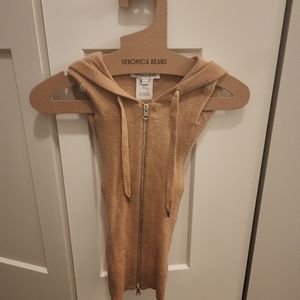 Veronica Beard Camel Cashmere Dickey